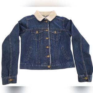 Bullhead Black Women's Denim Jean Trucker Jacket Size Medium